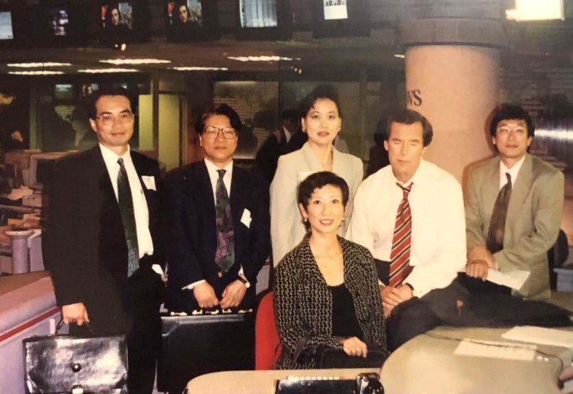 1994年施南生率传讯电视团队访美交流