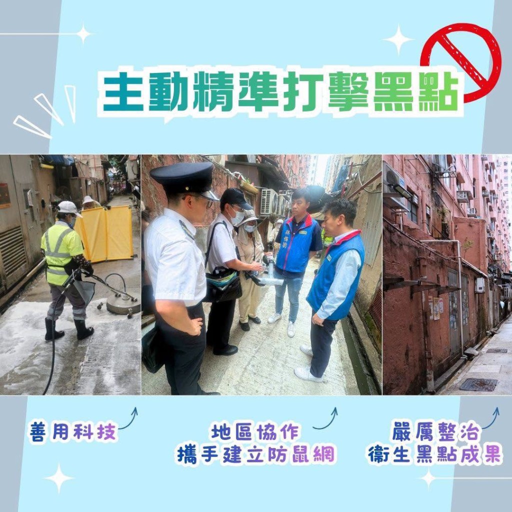 食环署人员设置捕鼠装置