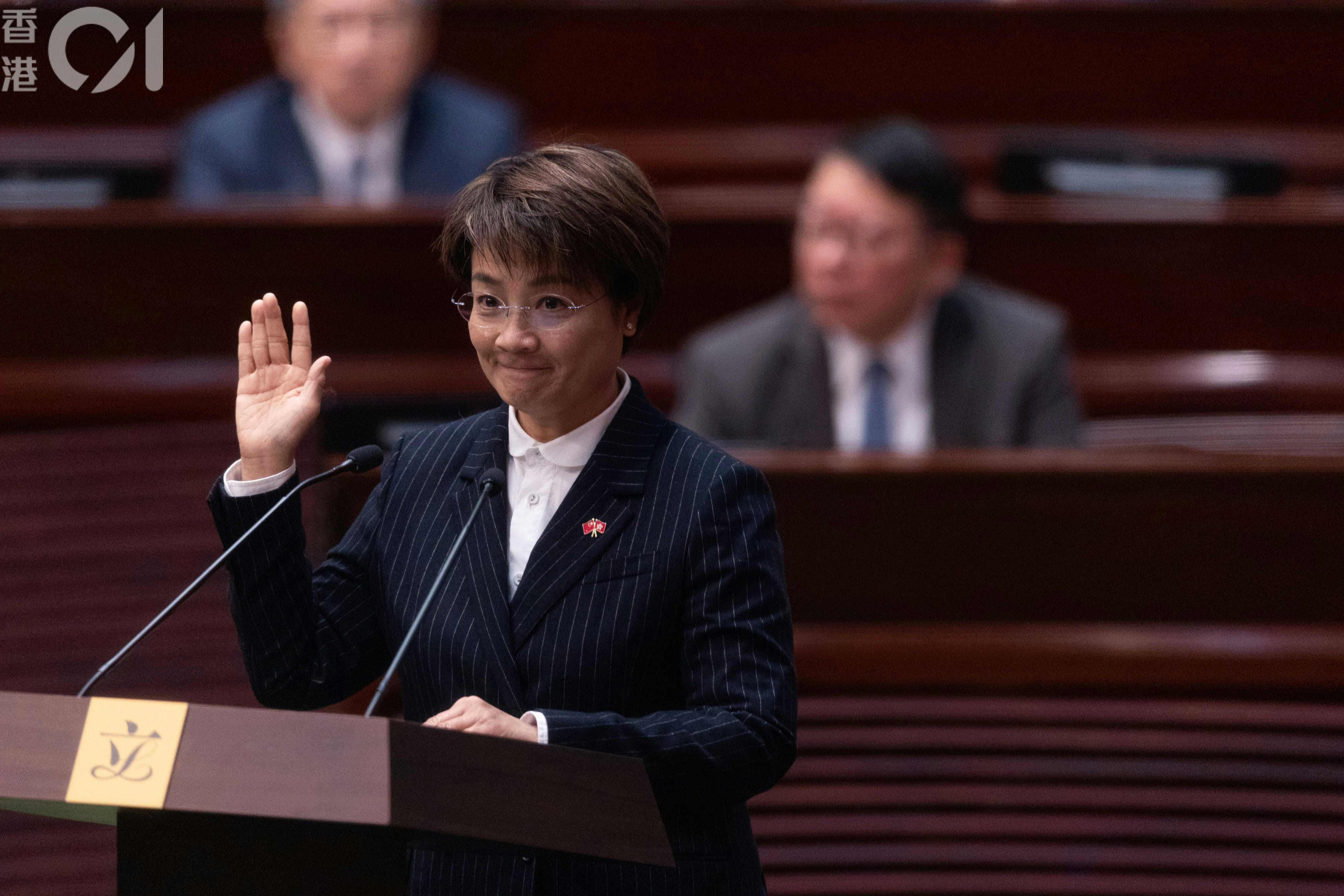 方国珊在第八届立法会宣誓仪式