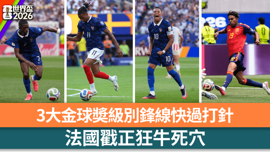 世界杯2026 | 法国锋线三叉戟火力全开 麦巴比8球领跑射手榜