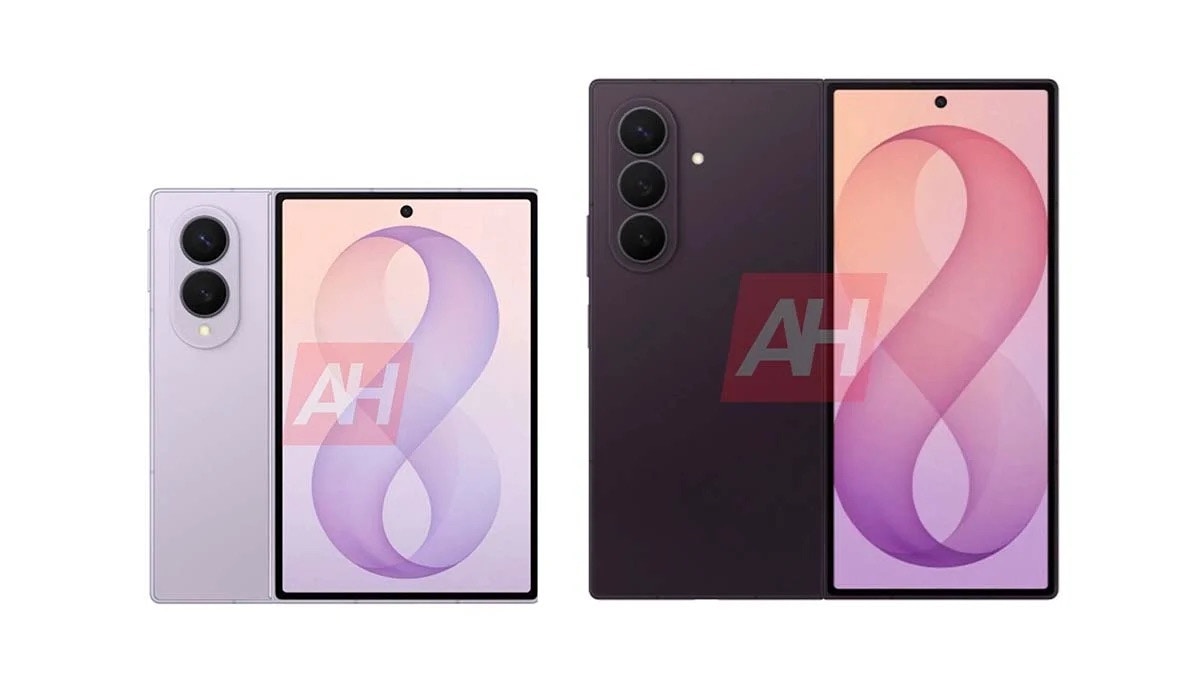 Galaxy Z Fold 8与Z Flip 8渲染图