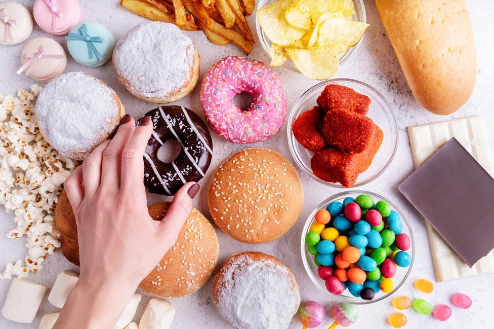 各类含糖食物对比图