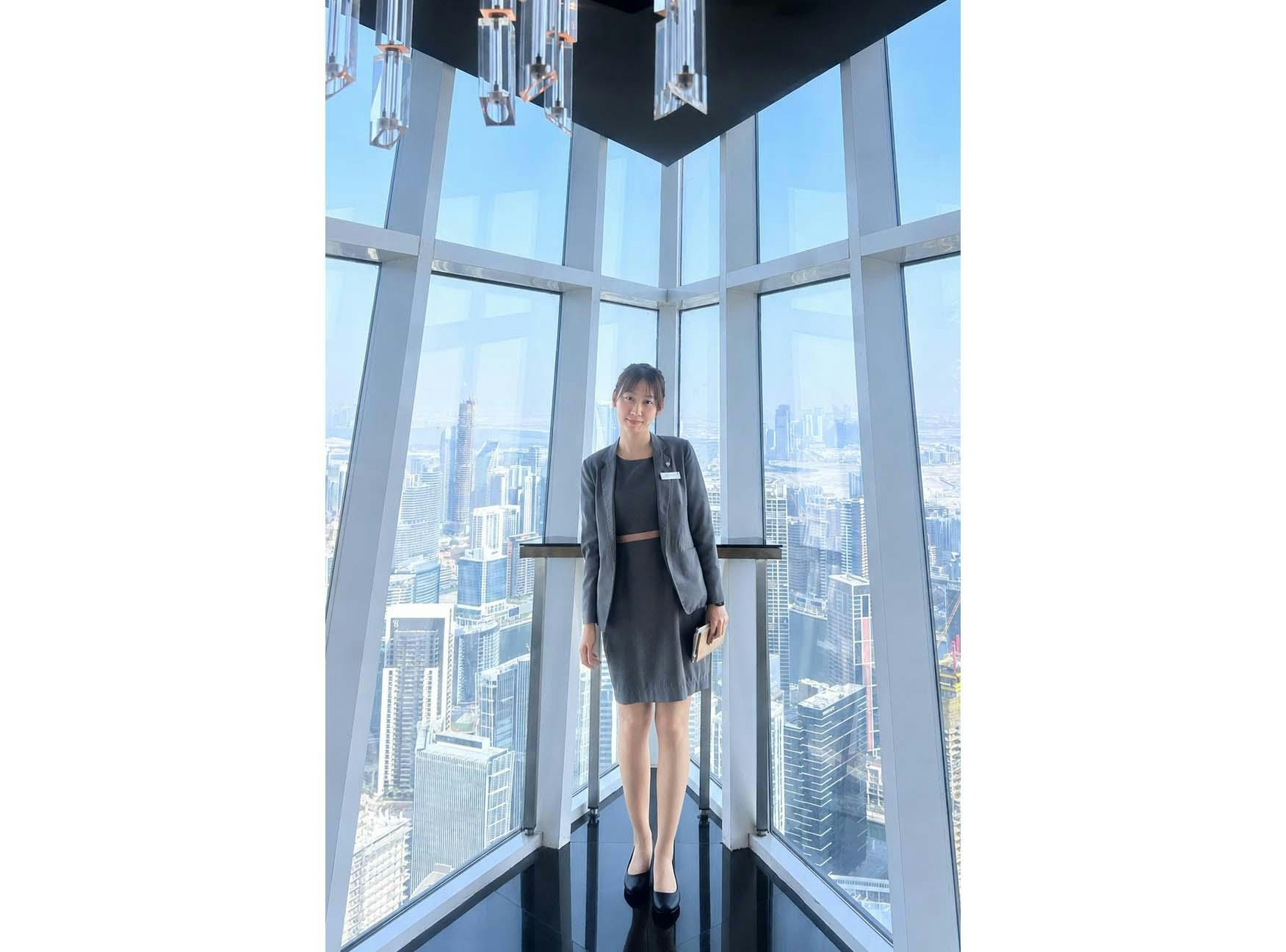 叶芷茵在迪拜JW万豪侯爵酒店实习