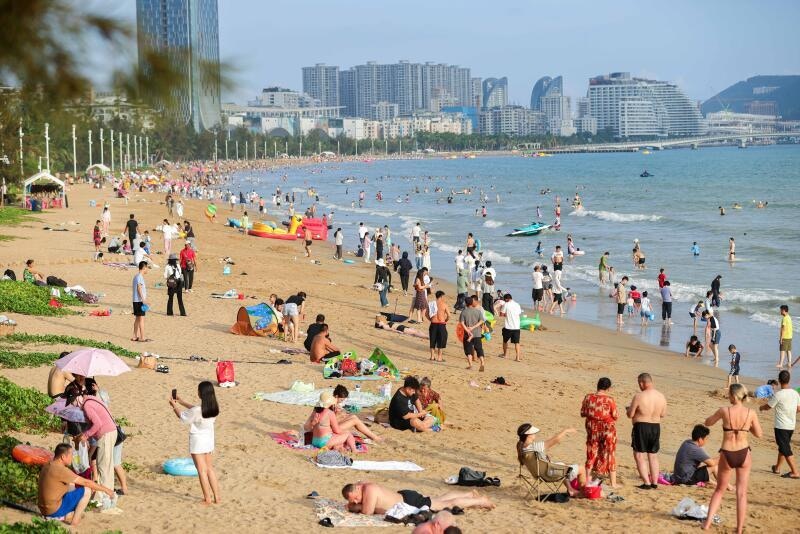 三亚湾旅游场景