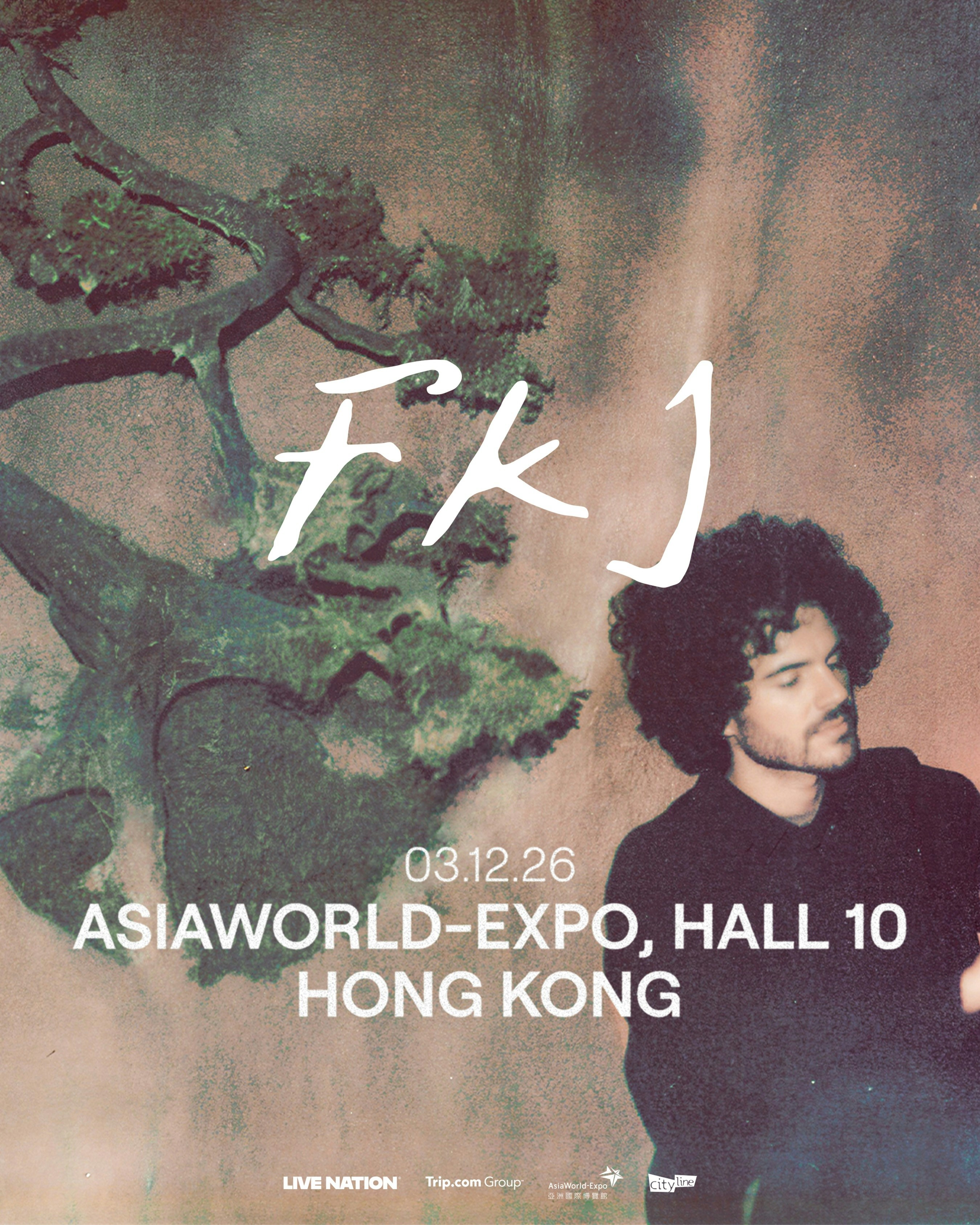 FKJ《Tyber Tour》演唱会主视觉海报