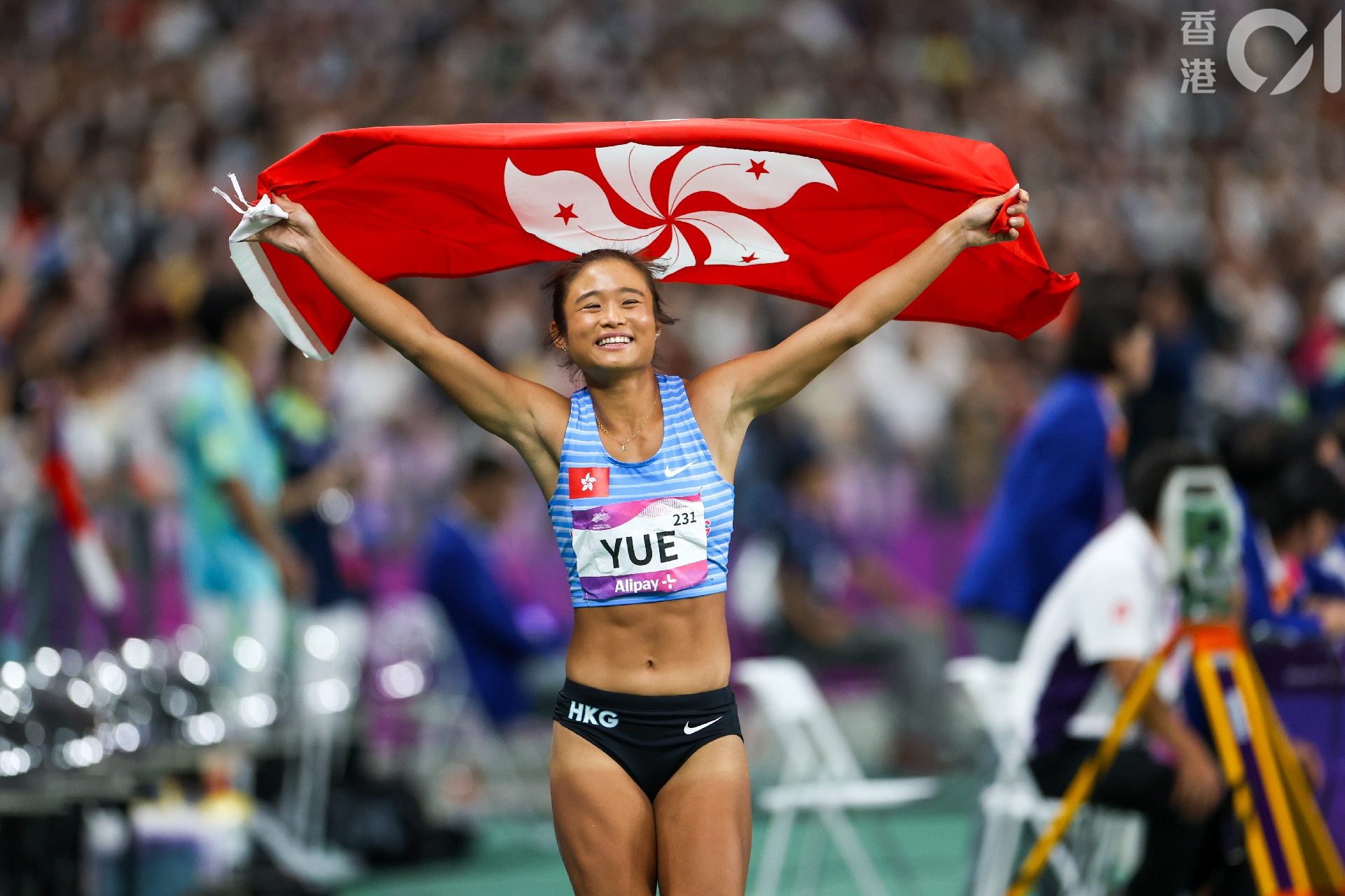 俞雅欣以破香港跳远纪录成绩摘铜，成为香港田径史上首位在田项夺得亚运奖牌的运动员。