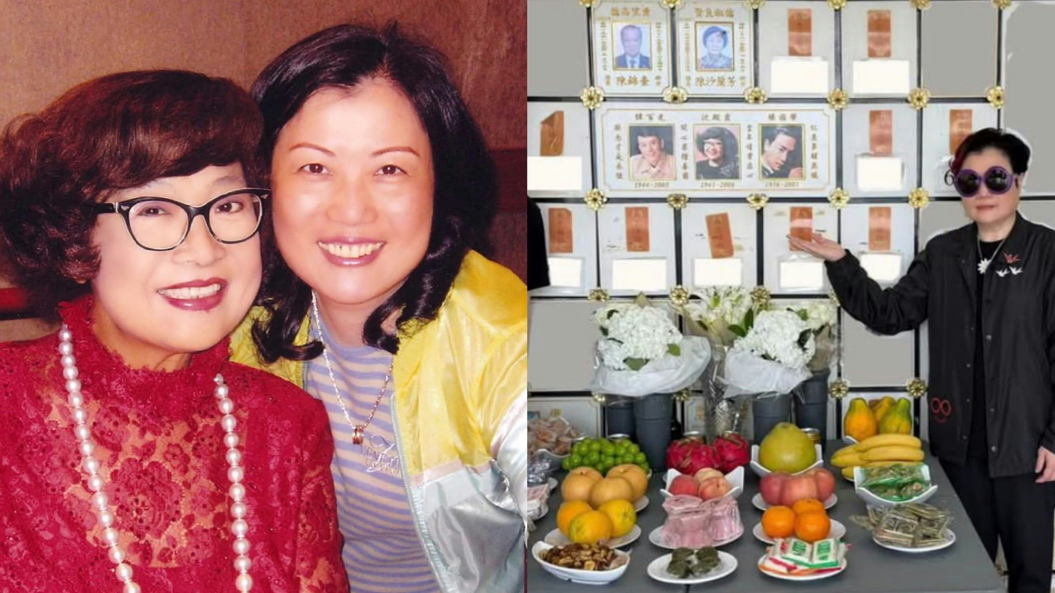 肥姐81岁冥寿｜陈淑芬携子祭奠 满桌供品藏感人细节