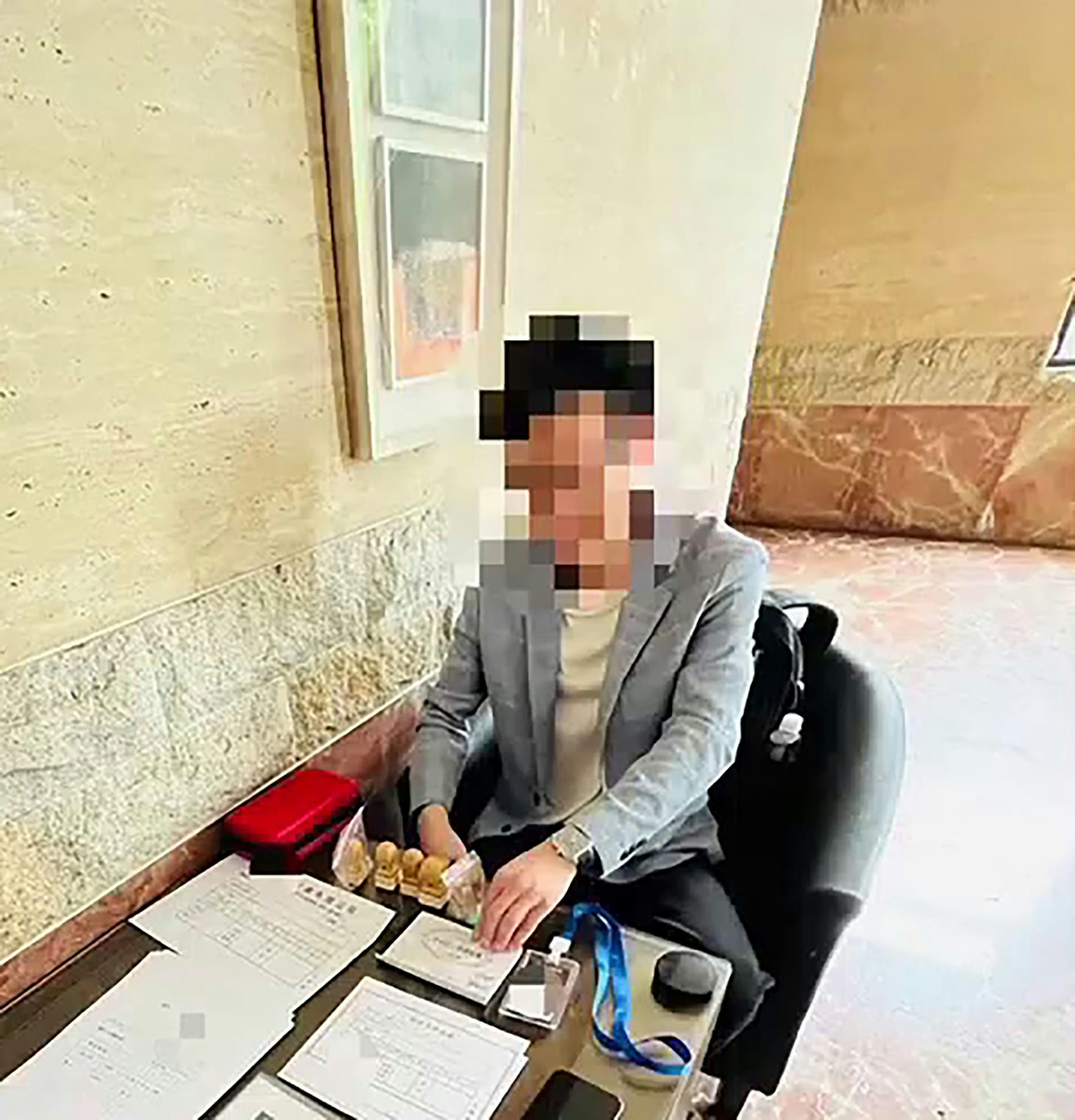 阿明在台北收赃现场被捕