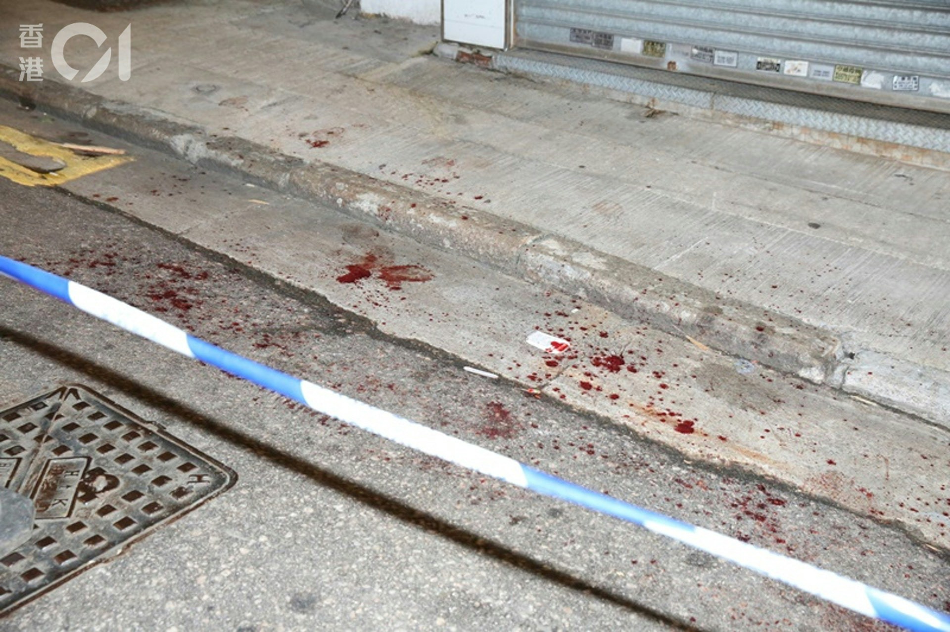 案发现场遗留大量血迹（资料图片）
